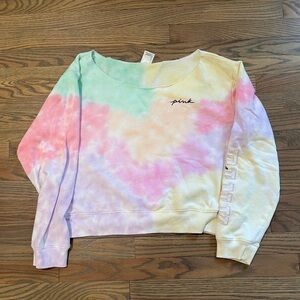 VS Victorias Secret Pink Everyday Lounge Crop Crew Sweater XL